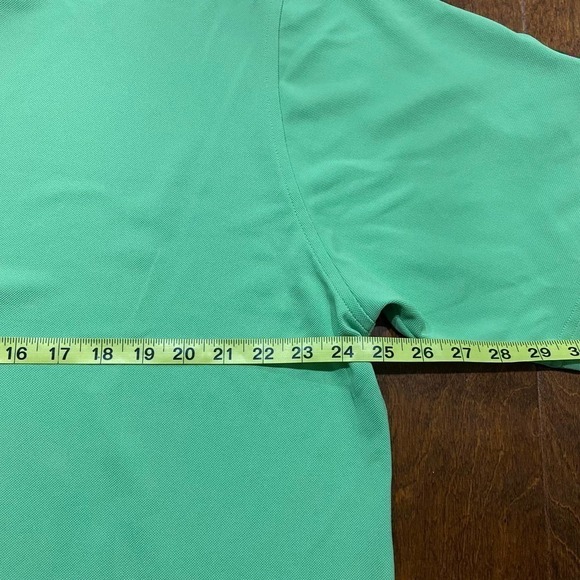 Donald Ross Lime Green Pink Polo Golf Polyester Shirt Men's Size Large - Picture 5 of 9